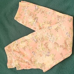 Y2K Vanilla star low rise Barbie Pink floral jeans 32
